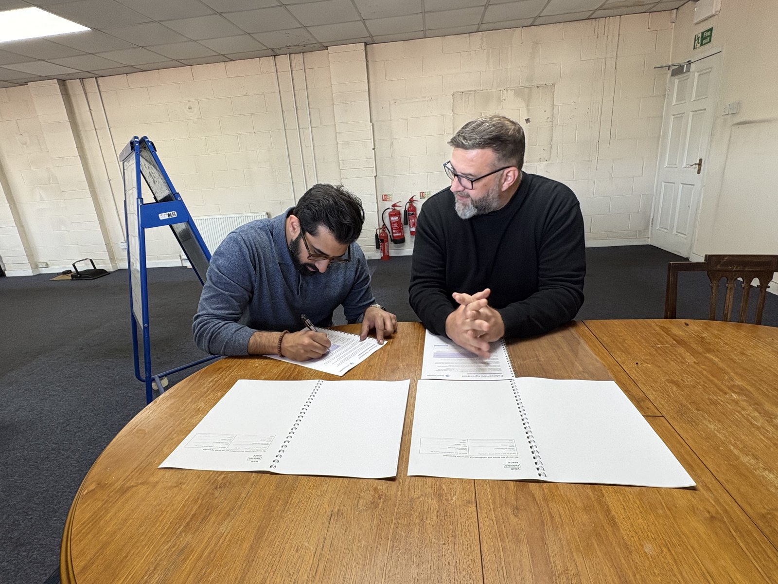 Agreement being signed for the Dome Padel site in Stechford